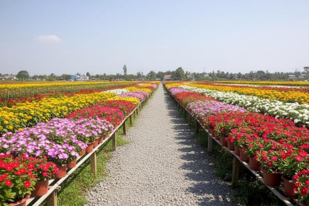 Ngắm nhìn nhiều loại hoa độc đáo khoe sắc tại làng hoa Sa Đéc.